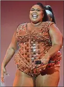  ?? ?? LAUDED: Lizzo on stage at the Brits