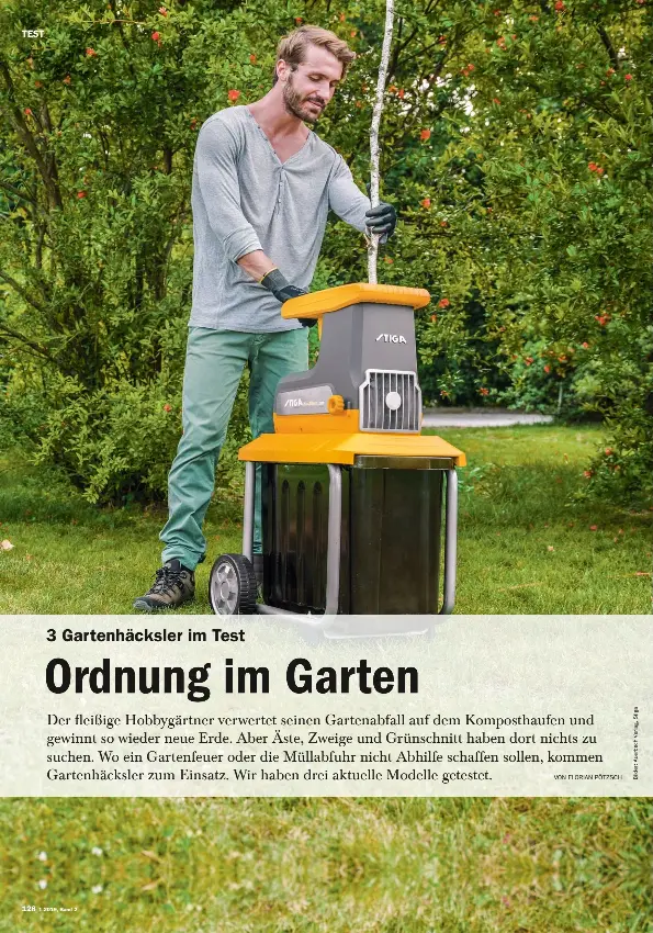 Pressreader Testjahrbuch 2018 11 16 3 Gartenhacksler Im Test