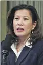  ?? Rich Pedroncell­i CHIEF JUSTICE AP ?? Tani Cantil-Sakauye has led a left-of-center court.