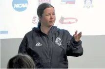  ??  ?? Natalie Lawrence will become the first female to coach a National Youth League Football team this season.