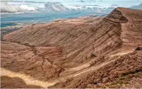  ?? ?? ● From top, the three peaks in the order they’re climbed for the Challenge: Pen y Fan, Cadair Idris. and Yr Wyddfa/ Snowdon