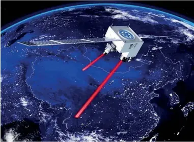  ??  ?? Le satellite Mozi est un démonstrat­eur de communicat­ions quantiques. La maîtrise de cette technologi­e devrait permettre d’accroître la sécurité des réseaux chinois. (© D.R.)