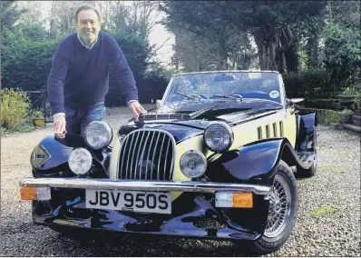  ?? PICTURE: GARY LONGBOTTOM ?? YOUNG AT HEART: Peter Varney with the Panther Lima he is taking to the Yorkshire Post Motor Show.