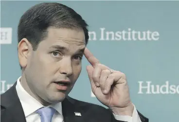  ?? WIN MCNAMEE / GETTY IMAGES ?? After saying in March that he was having difficulty supporting Donald Trump for the GOP nomination, Sen. Marco Rubio now says he would be “honoured” to help him.