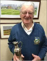  ??  ?? Baltinglas­s Golf Club OFS Golfer of the Year 2018 Jim Higgins.