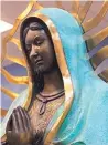  ?? SOURCE: LAS CRUCES SUN-NEWS ?? The statue of the Virgin Mary inside Our Lady of Guadalupe Church in Hobbs has attracted attention due to her ‘tears.’