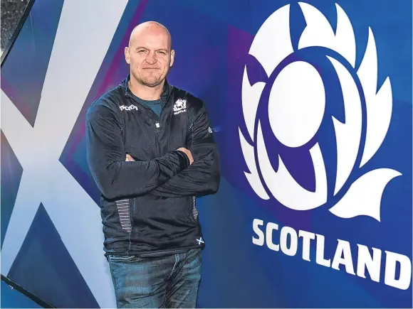  ?? Picture: SNS Group. ?? Scotland head coach Gregor Townsend at BT Murrayfiel­d after revealing his 40-man squad for the Six Nations campaign.