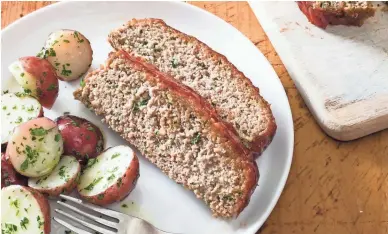  ??  ?? This recipe for turkey meatloaf is from a recipe by America’s Test Kitchen.