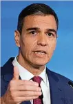  ?? ?? El presidente Pedro Sánchez.