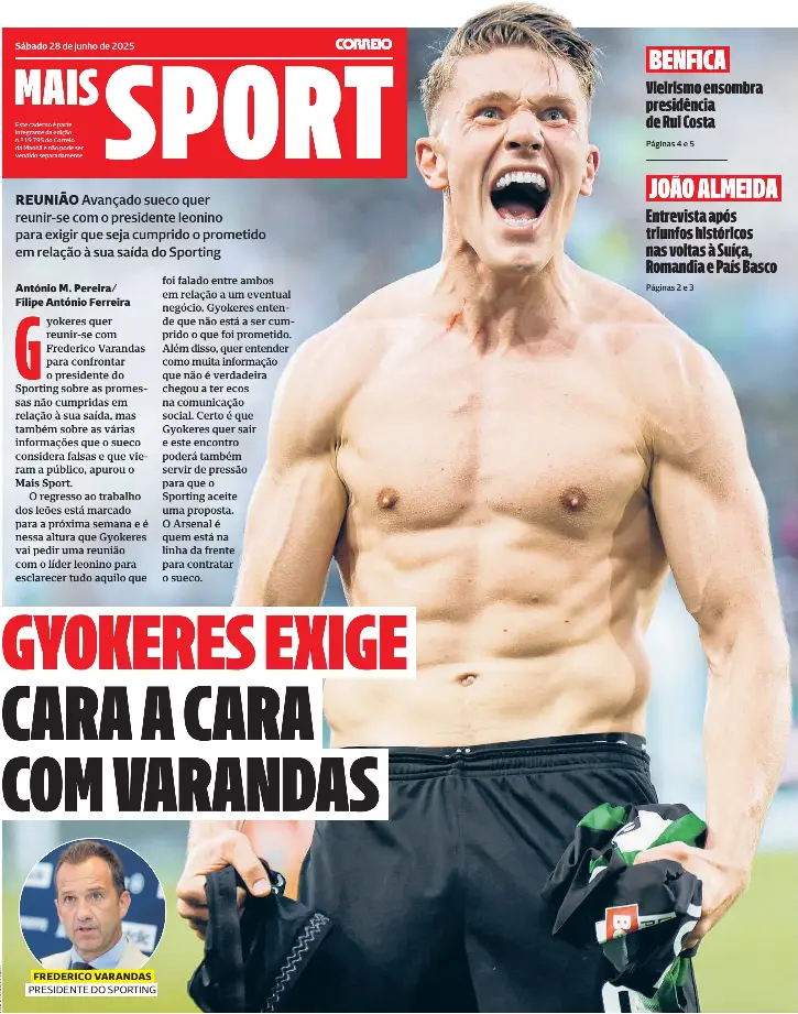  ?? PRESIDENTE DO SPORTING ?? FREDERICO VARANDAS