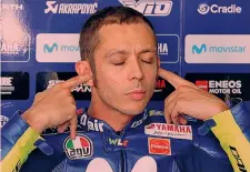  ?? EPA ?? Valentino Rossi, 39 anni, ha centrato solo 5 podi nel 2018