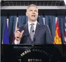  ?? — THE CANADIAN PRESS FILES ?? Tim McMillan, Canadian Associatio­n of Petroleum Producers president, says Canada must find ways to get oil to new markets.