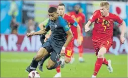  ?? FOTO: AP ?? Mbappé, un diablo Dejó detalles de auténtico crack ante Bélgica