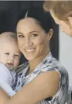  ??  ?? 0 The Duke and Duchess of Sussex with son Archie