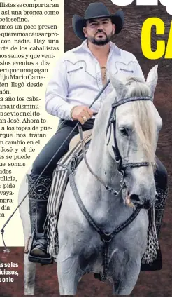  ??  ?? A los caballista­s se les vio muy juiciosos, centrados en lo suyo,