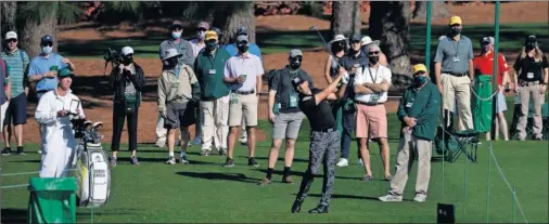  ??  ?? Sergio García ya está en ‘modo Masters’ y ayer se entrenó en Augusta para intentar reeditar el éxito cosechado en la edición de 2017.