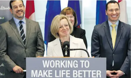  ?? IAN KUCERAK ?? Premier Rachel Notley says, “We don’t need to sit on the sideline and watch places like Louisiana eat our lunch.”