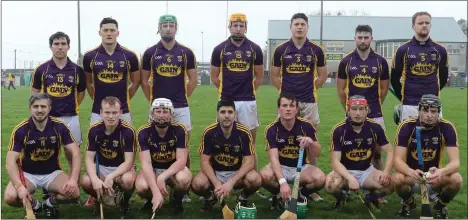  ??  ?? TheWexford team. Back (from left): Nicky Kirwan, Lee Chin (joint capt.), Matthew O’Hanlon (joint capt.), Podge Doran, Liam Ryan, Eoin Moore, Shane O’Gorman. Front (from left): David Redmond, Simon Donohoe, Aaron Maddock, Shaun Murphy, Kevin Foley,...