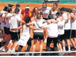  ?? EFE ?? Las jugadoras españolas celebran.