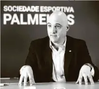  ?? Diego Padgurschi - 13.abr.17/folhapress ?? O presidente Maurício Galiotte segue furioso com o TJD-SP e diz que não vai comparecer ao tribunal