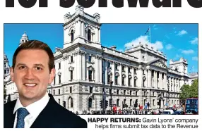  ??  ?? HAPPY RETURNS: Gavin Lyons’ company helps firms submit tax data to the Revenue