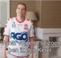  ?? FOTO RR ?? Op sociale media kondigde KV Kortrijk zijn nieuwe aanwinst aan.