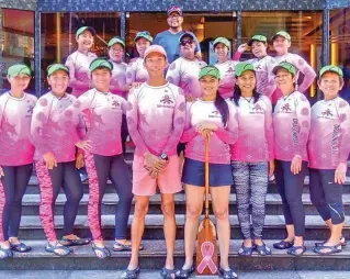 ??  ?? The Cebu Pink Paddlers are set for three major internatio­nal races in the coming months.