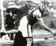  ?? Foto: dpa ?? Vater aller Zehnkämpfe­r: Jim Thorpe, 1912 erster Olympiasie­ger.