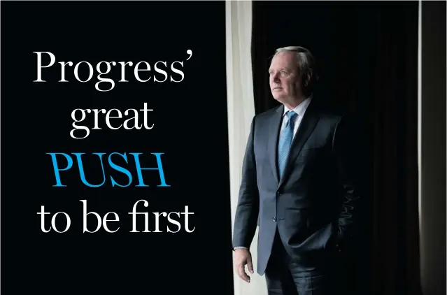  ?? MATTHEW SHERWOOD FOR NATIONAL POST ?? Michael Culbert, president and CEO of Progress Energy Canada Ltd., is determined to make his company’s liquefied natural gas facility the first built in Western Canada.