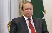  ?? — AP ?? File photo of Nawaz Sharif.