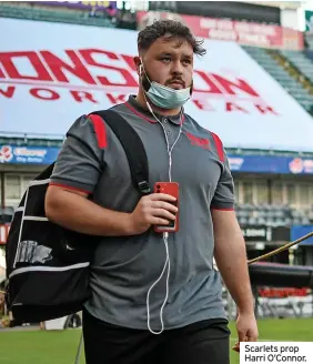  ?? ?? Scarlets prop Harri O’connor.