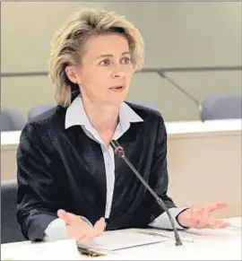  ?? EFE ?? La ministra de Empleo de Alemania, Ursula von der Leyen