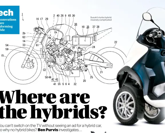  ??  ?? Suzuki’s turbo hybrid: insanely complicate­d