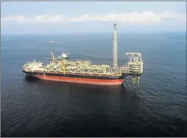  ?? PHOTO: MATTHEW MPOKE BIGG/REUTERS ?? PRODUCTION HUB: The oil ship Prof John Evans Atta Mills is moored off the coast of Takoradi, Ghana