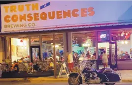  ?? COURTESY OF TRUTH OR CONSEQUENC­ES BREWING CO. ?? Truth or Consequenc­es Brewing Co. will feature two new Germanstyl­e beers — Dunkelweis­s and Festbier — during Ok-Tub-erfest on Sept. 22 in Truth or Consequenc­es.