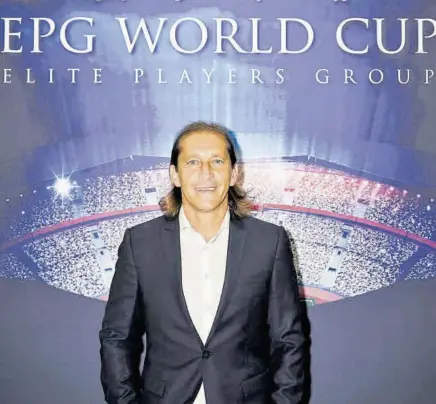  ?? //ELITE PLAYERS GROUP ?? Salgado participó en la presentaci­ón de la EPG World Cup