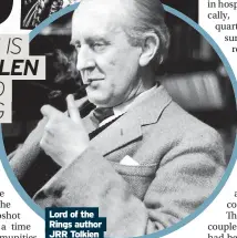  ?? ?? Lord of the Rings author JRR Tolkien