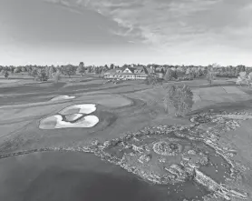  ?? RUSSELL KIRK, ©RUSSELL KIRK/GOLFLINKSP­HOTOGRAPHY.COM 2019 ?? A bird’s-eye view of the Atunyote Golf Course at Turning Stone Resort & Casino.