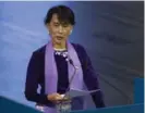  ?? THE ASSOCIATED PRESS FILE PHOTO ?? Canadian officials should be using every tool at their disposal, including our close ties with Aung San Suu Kyi, to aid the embattled Rohingya in Burma.