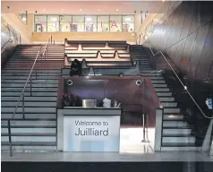  ?? ?? Entrance of The Juilliard School in New York.