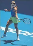  ??  ?? Kraftvoll: Angelique Kerber bei den Australian Open.