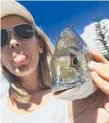  ??  ?? Hayley Wilson fished the Nerang River over Easter and had fun catching and releasing quality bream like this.