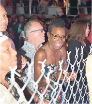  ??  ?? Audience members at Tuesday night’s performanc­e in Woodstock, Negril, for the Appleton Estate Signature Night Valentine’s Day concert.