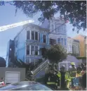  ?? Sophie Haigney / The Chronicle ?? This two-unit building on Sanchez Street in the Castro that caught fire has long been a problem for San Francisco police and other city department­s.