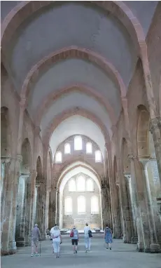  ??  ?? Abbaye de Fontenay, one of several historical sites on the Burgundy Canal, was restored after a period of being used as a paper mill.