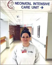  ?? Photo submitted ?? Shannon Gill, RN, SUD/OUD Pregnancy Postpartum Care Coordinato­r is standing outside of the NICU at Penn Highlands DuBois.