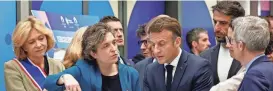  ?? GONZALO FUENTEZ/REUTERS, POOL ?? French President Emmanuel Macron’s remarks represent his most explicit acknowledg­ment of foreign threats to the Olympics.