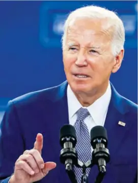  ?? ?? Mensaje.
El presidente de Estados Unidos, Joe Biden.
NUEVO ATAQUE