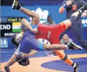  ?? REUTERS ?? ■ Punia lost to Japan’s Takuto Otoguro 169 in 65kg final.