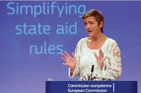  ??  ?? European competitio­n commission­er Margrethe Vestager will speak at the Web Summit in Lisbon